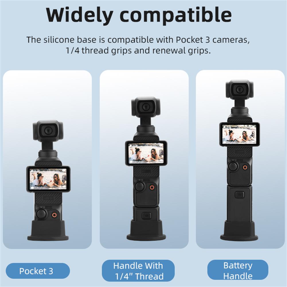 Camera Stand Base Support Base Compatible For OSMO Pocket 3 Desktop Bracket Non-Slip Support Adapter Camera Mount Accessories