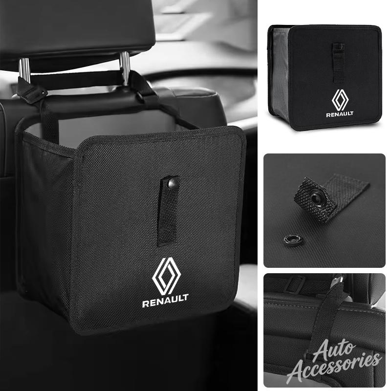 Car Storage Box Foldable Hanging Trash Can For Renault Megane RS Clio ZOE Captur Espace Twingo Kangoo Auto Interior Accessories Z777