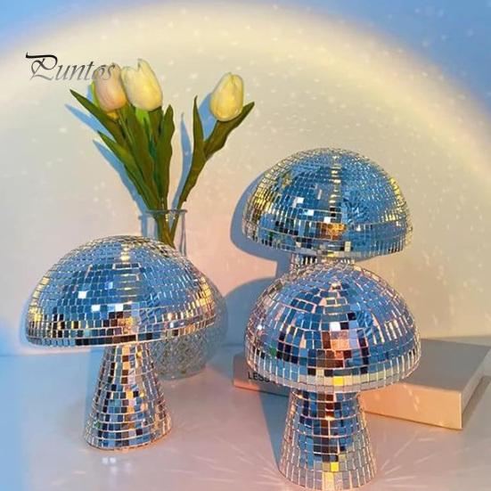 Диско-шар в виде гриба для вечеринки, блестящее зеркало, диско-шар, украшение, ретро-светоотражающая плитка для дискотеки, гриб, домашние бары, вечеринки, свадьбы, ночные клубы, орнамент