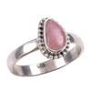 Natural Rhodochrosite Gemstone 925 Solid Sterling Silver Jewelry Ring S.7 e8e54