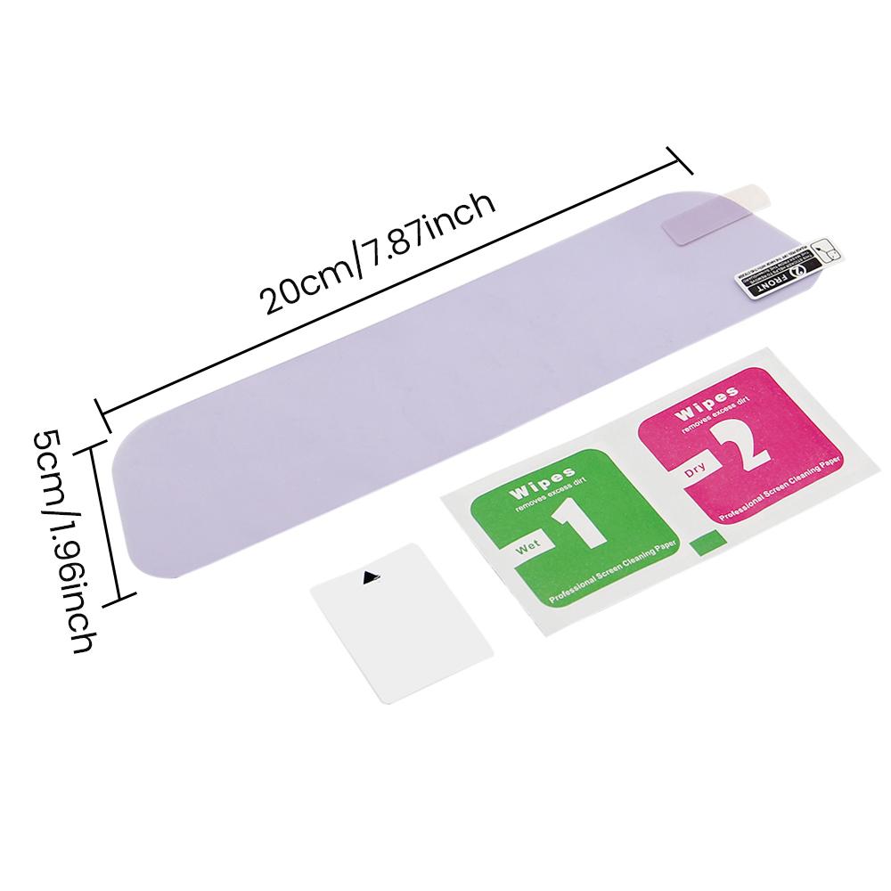 1 шт. Антибликовая пленка для салонного зеркала автомобиля, Пленка против запотевания для зеркала заднего вида, Автомобильная наклейка для защиты от бликов при движении ночью и задним ходом, Аксессуары