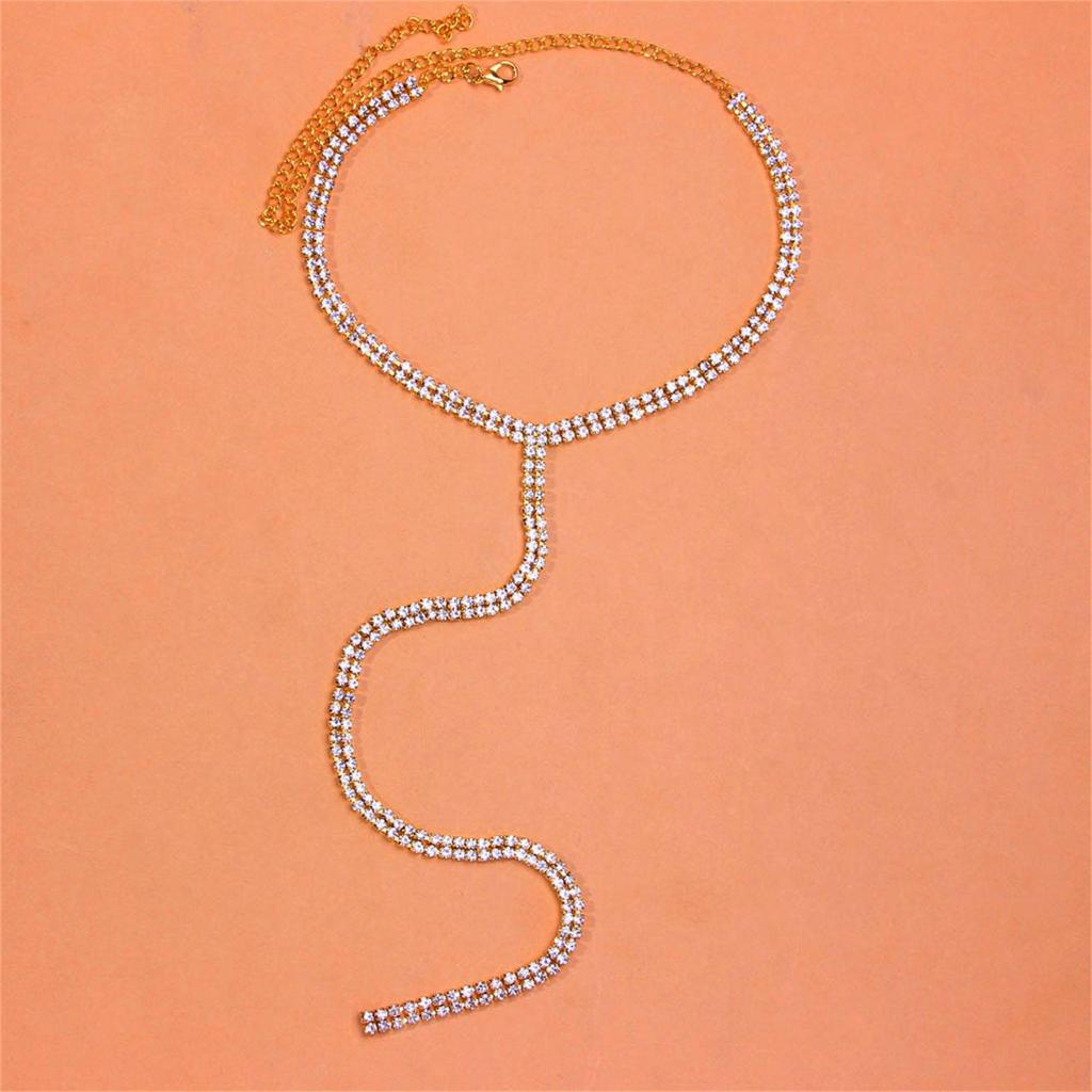 Длинное ожерелье с кисточкой для женщин, элегантное ожерелье на ключицу