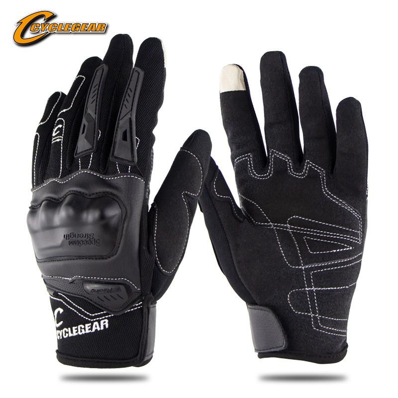 Full Finger Motorcycle Cycling Gloves With Touchscreen Breathable Mesh Wrist Protection Men Women Adult Riders