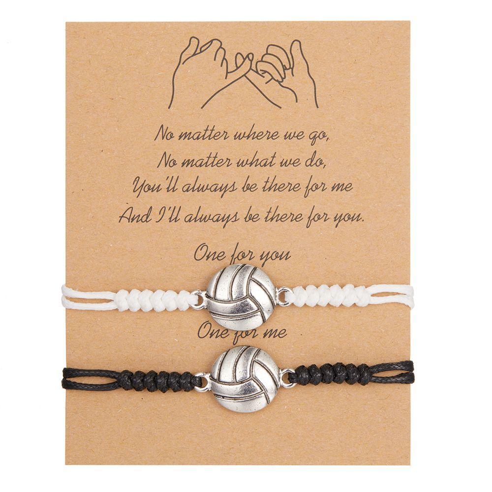 Baseball Football Ball String Rope Korean Style Bracelet Couple Hand Rope Jewelry Accessories