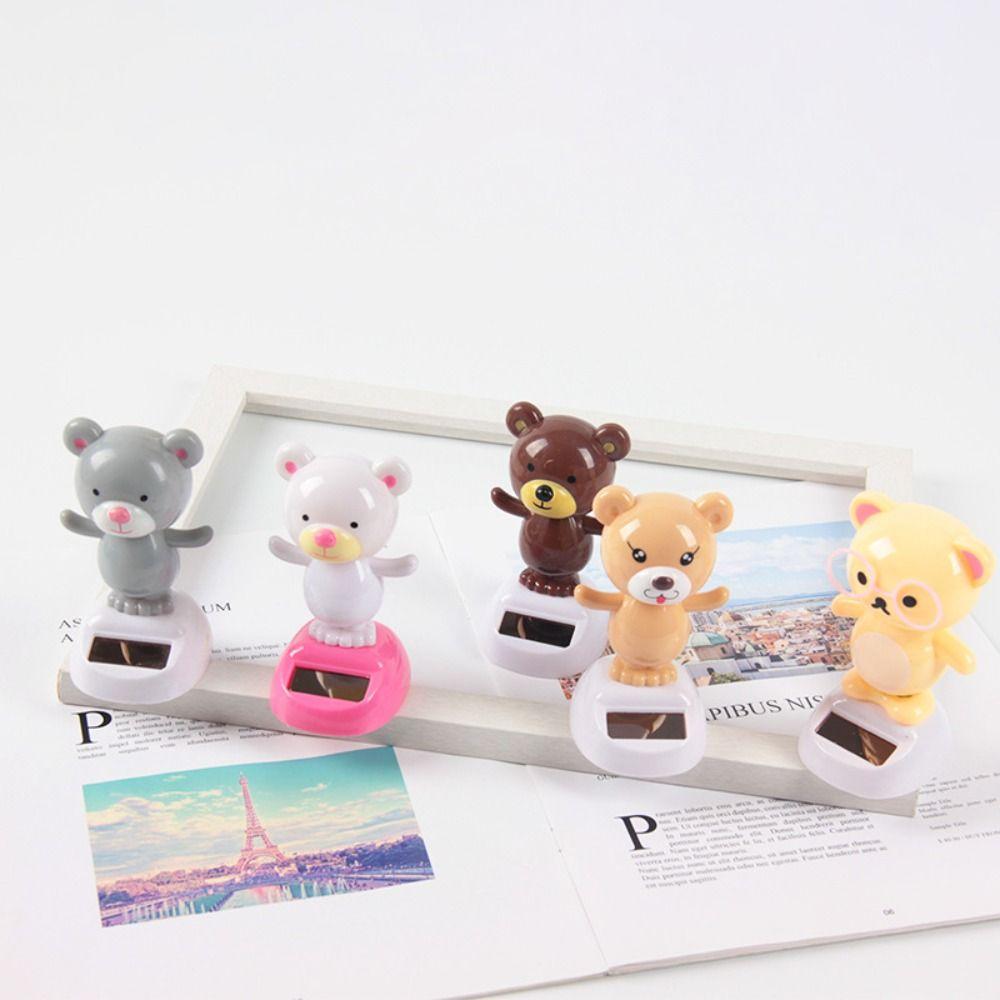 Пластиковая кукла с качающейся головой на солнечной энергии, животное на солнечной энергии для автомобиля, танцующая игрушка на солнечной энергии, кукла в подарок