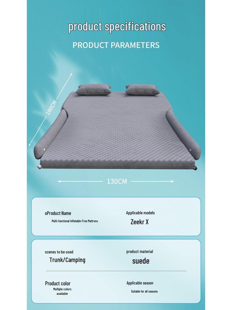 Автомобильная кровать Zeekr X: Надувной матрас-подушка для заднего сиденья, совместим с 25 моделями.