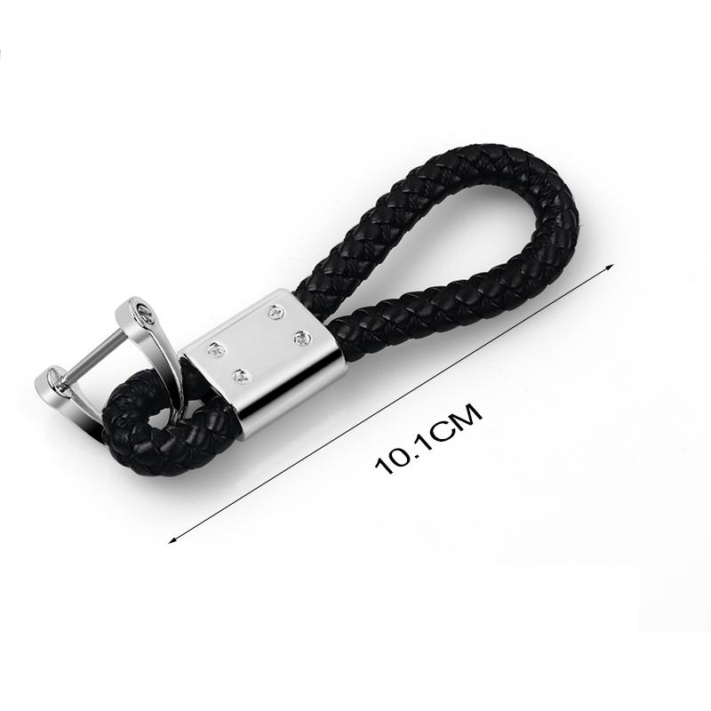 SFXU9 Car Keychain Braided Rope Anti-Lost Chain For Ford Focus Mondeo Mustang ST Fiesta Kuga Taurus Escape Kuga Explorer Fusion Ranger