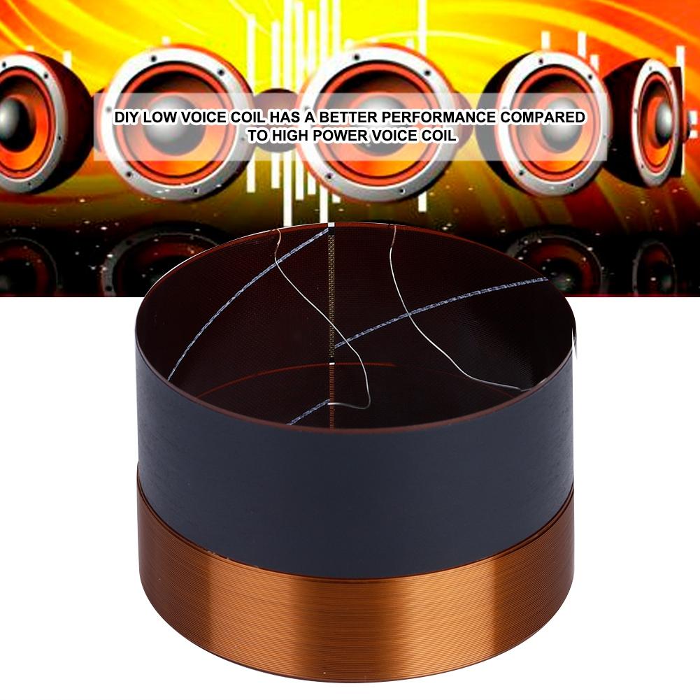 1PCS 75.5mm Audio Bass Speaker Voice Coil Woofer Sound Drive Black Aluminium