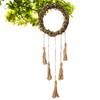 Witch Bells Wind Chime Wreath Rustic Pendant Bell Ornament Hanger For Garden Living Room Home Bedroom Wall Outdoor