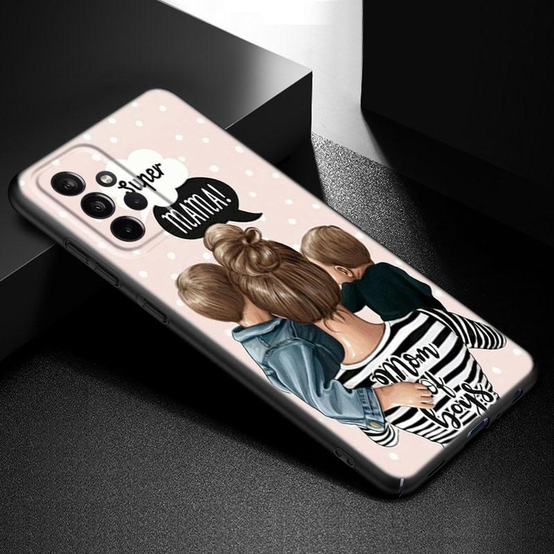 Super Mom Baby Girl Boy Phone Case For iPhone Samsung Galaxy Redmi Xiaomi Oppo OnePlus Note S A 7 8 9 10 11 12 13 14 20 21 22 23 53 54 Pro Max Ultra