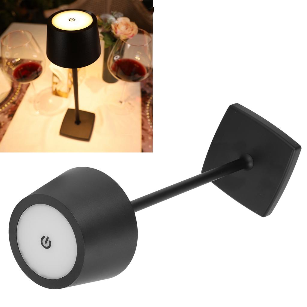 LED Desk Lamp USB Charging Table Lamps for Bar Living Room Reading Light Warm White LightBlack