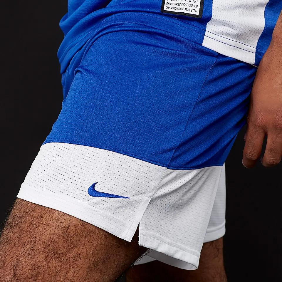 Nike Спортивные шорты стандартной посадки из полиэстера с контрастной эластичной талией и средней посадкой, мужские брюки синие 867768-494