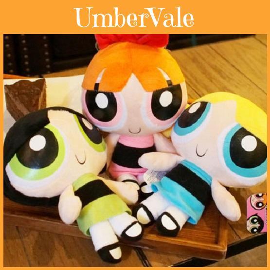Plush Powerpuff Girls Dolls Premium 20cm Pp Cotton Stuffed Toys For Youth**