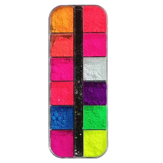 1 коробка, красивая пигментная пудра, нежная, легко наносится, гладкая текстура, 12 цветов, супер яркие тени для век для женщин