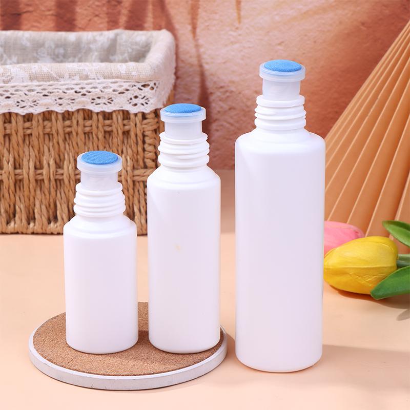 Refillable Sponge Head Applicator 50/80/150MLEmpty Plastic Liquid Medicine Bottles for Skin Care Scalp Hair Antipruritic Storage