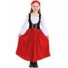 Girl's  Vintage Dress Solid Color Patchwork Cosplay Dresses