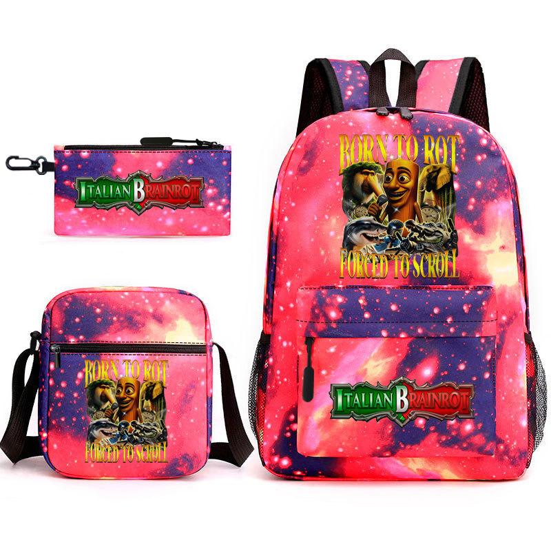 American Shanhaijing Backpack Student School Bag Shoulder Bag