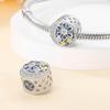 925 Silver Accessories Pendant Bead Ornament Christmas Snowman DIY Bead Bracelet Necklace 2026
