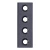 Barn Door Track Connector Plate Kit Carbon Steel Sliding Door Hardware Fittings 8x2.7cm