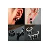 4 шт. мужские и женские серьги-клипсы из нержавеющей стали с магнитом для ушей без отверстий