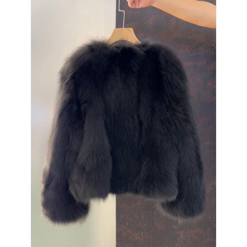 Women S Short Small Fragrance Style Autumn Winter Polyester Outerwear