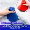 Multi-Function Car Windshield Snow Remover: Cone Funnel Shovel & Brush