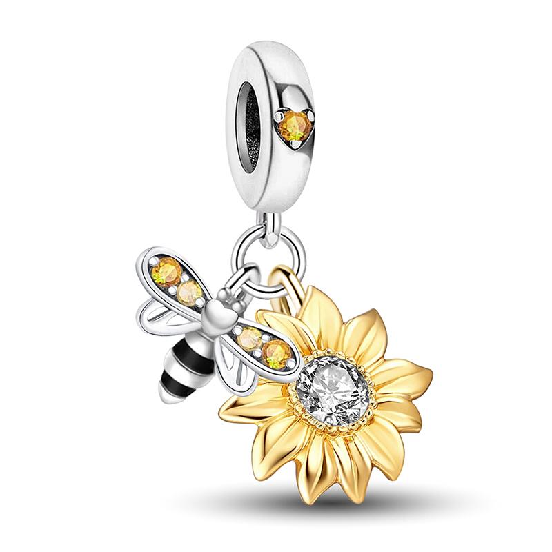 Медный Подсолнух Хэллоуин Ящерица Тыква Подвеска Бусина Сделай Сам Браслет Браслет Изготовление Подарок Высокого Качества Ювелирное Изделие