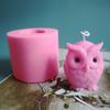 Силиконовая форма для свечей совы для изготовления свечей Diy, формы ручной работы, гипсовая восковая форма