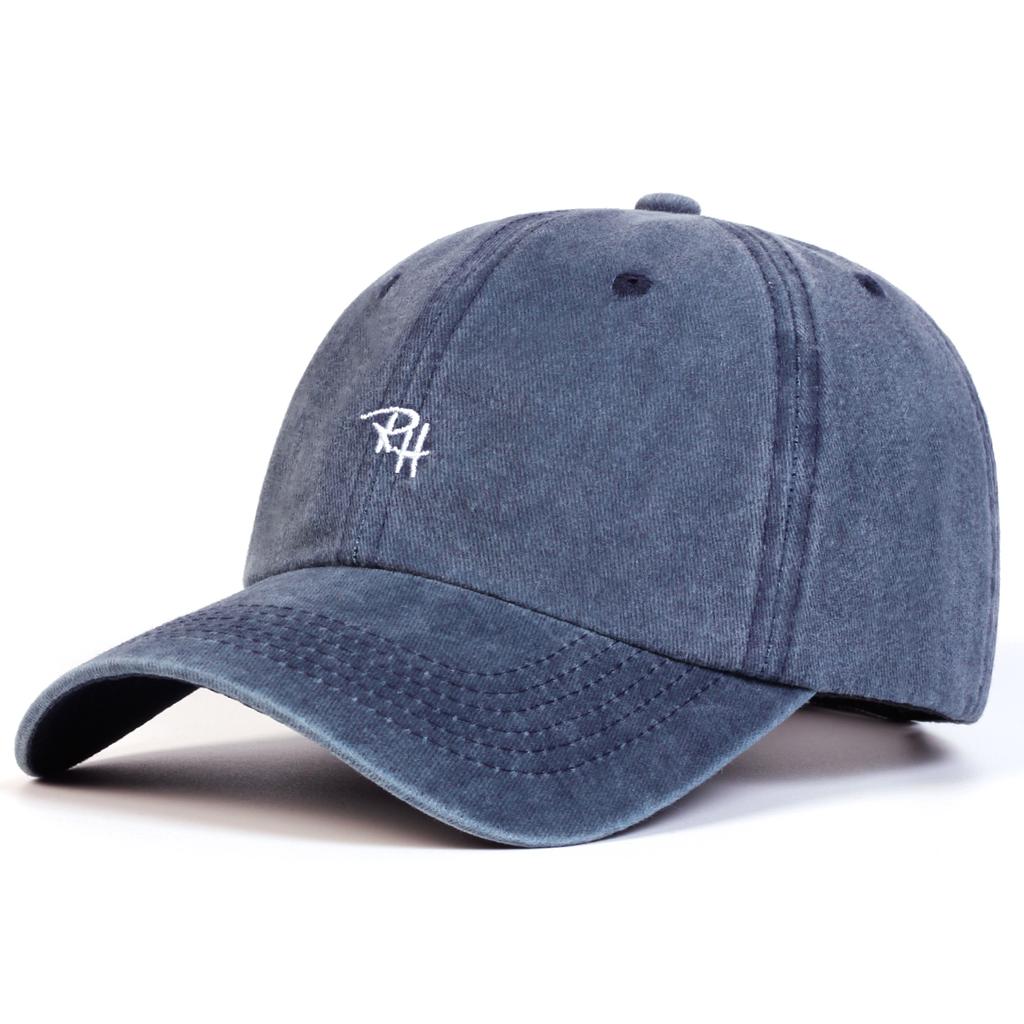 Ретро кепка с вышивкой букв – Регулируемая бейсболка из стираного хлопка для мужчин и женщин для улицы