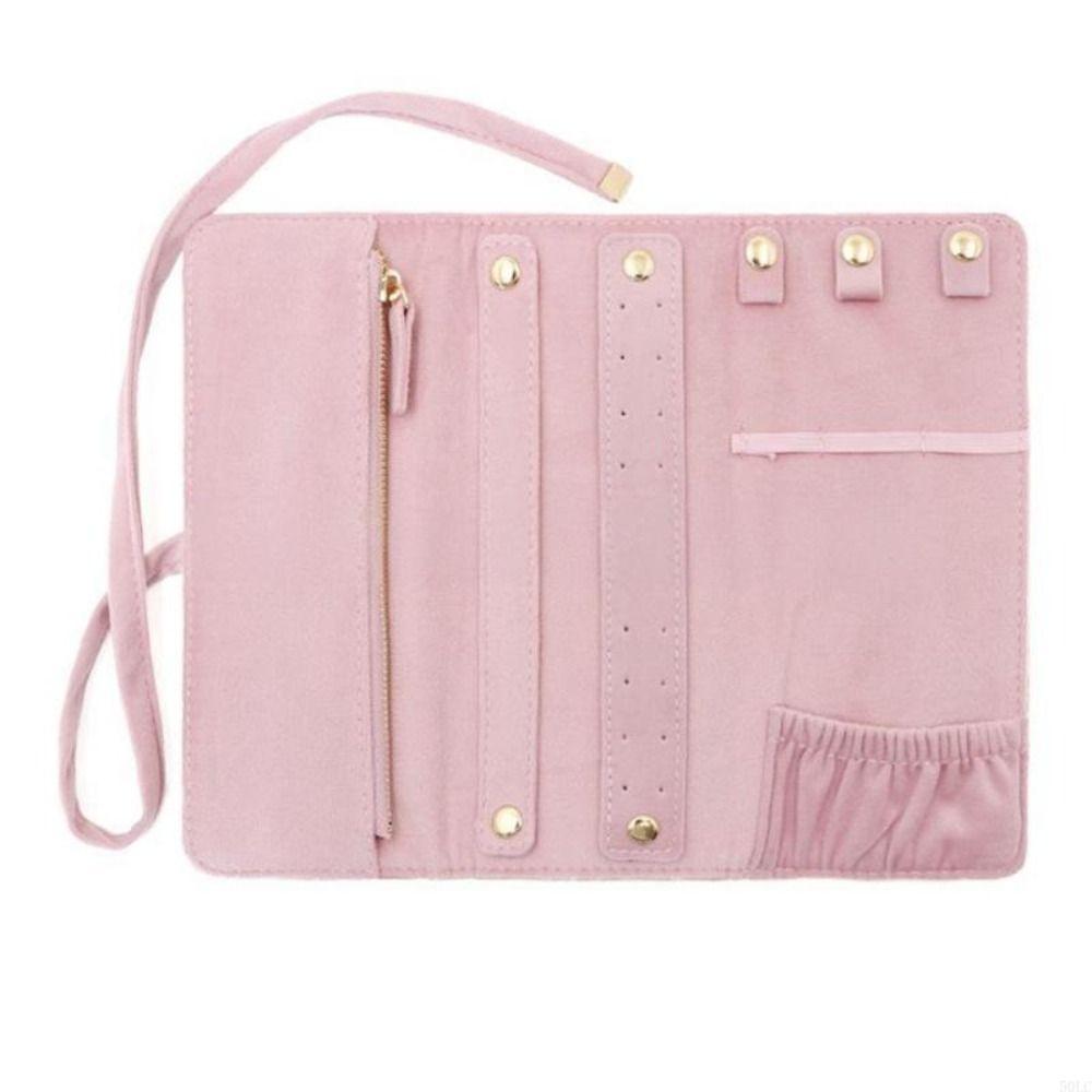 Lace Up Jewelry Storage Bag Bracelet Necklace Velvet Jewelry Holder Outdoors