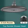 9-inch Large Rain Shower Head Internal Pressure Booster High Pressure Shower Head  Ceiling Mount