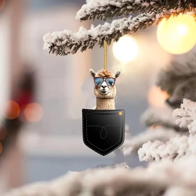 Новый карманный милый лягушонок альпака щенок котенок серия акриловая плоская подвеска украшение для зеркала заднего вида автомобиля подарок подвеска украшение на рождественскую елку