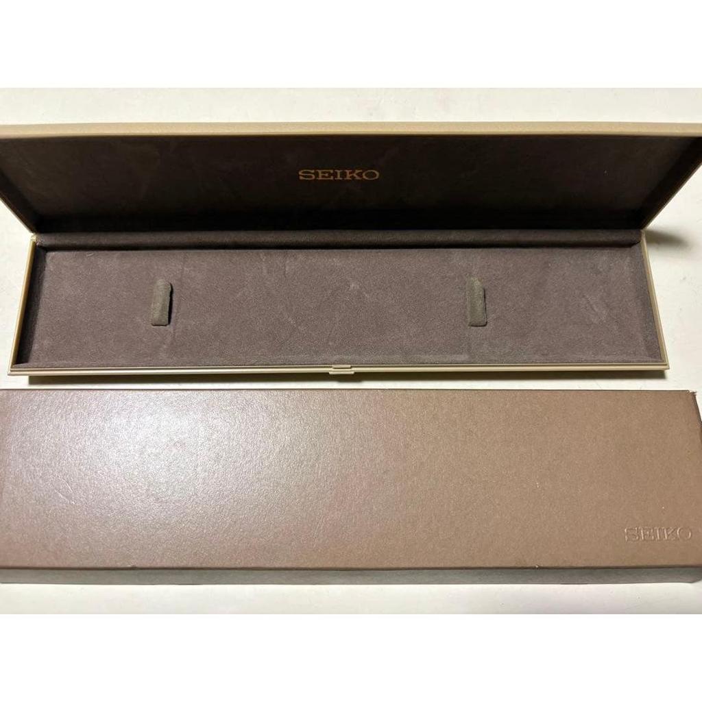 Used SEIKO CREDOR Watch Box with Booklet, Large Lot of Accessories