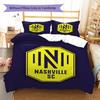 Nashville SC Pattern Bedding Set Quilt Cover Pillowcase Home Decor Gift (1 * duvet cover + 2 * pillowcase, without core)