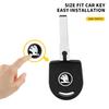 bqfhy4 11mm 14mm Car Logo Styling Remote Control Key Sticker For Skoda Octavia MK2 MK 2 3 A5 A7 A8 Fabia Karoq Superb Rapid Kamiq Scala