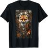 Футболка Fox Mechanical Elements Стимпанк Животное искусство