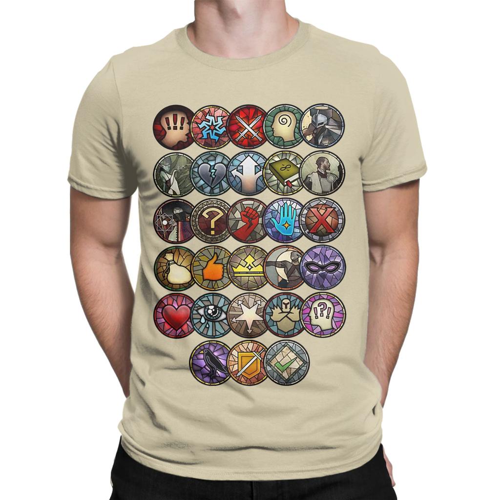 Inquisition Dialogue Wheel Icons Graphic 100 Cotton Tshirt Dragon Age Tops Tees For Unisex