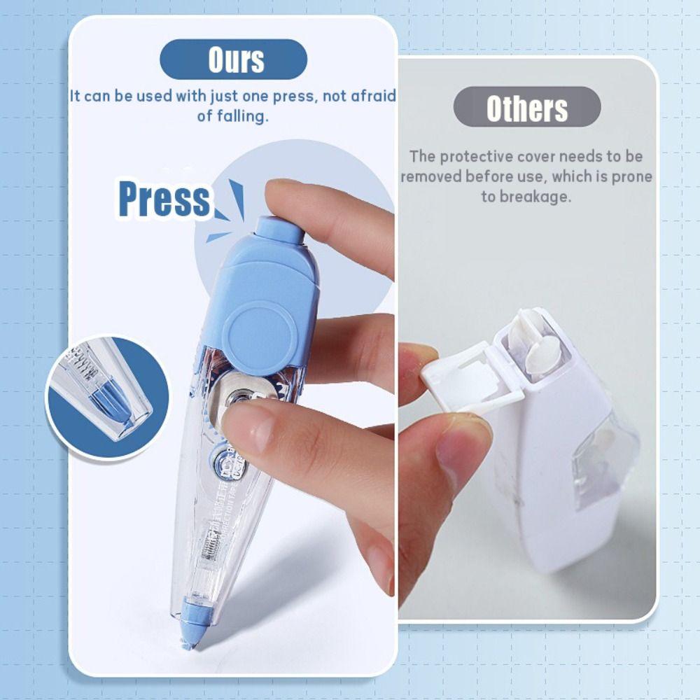 Silent Correction Tape Replaceable Core Press Type Student Alteration Tape 6M Large Capacity Correction Stationery