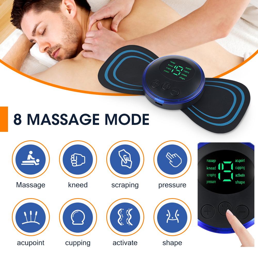 Electric Neck Massager Adjustable Full Body Relaxation Relieve Fatigue Portable Intelligent Cervical Massage for Shoulder Foot