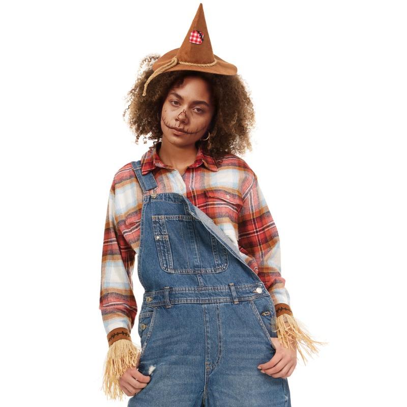 New Halloween Scarecrow 3 Pieces Set Cosplay Costume Accessories Headband Gloves Festival Party Dress Up