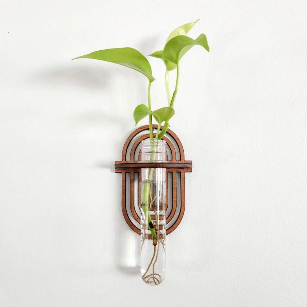 Hydroponics Plants Wall Hanging Vase Cone Shape Flowerpot  for Home Office Decor