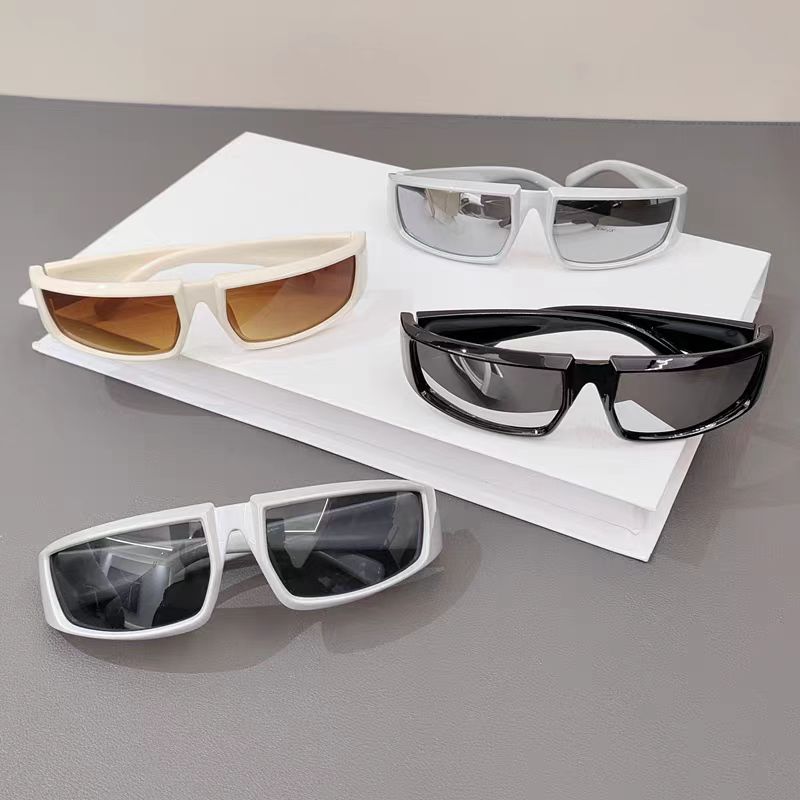 Детские очки в стиле «будущая технология Y2K», модные солнцезащитные очки для мальчиков и девочек в стиле панк, защита от ультрафиолета UV400.