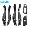 Car Interior Door Carbon Fiber Inside Handle Window Switch Cover Trim For BMW 5 Series G30 G31 G38 F90 2017 2018