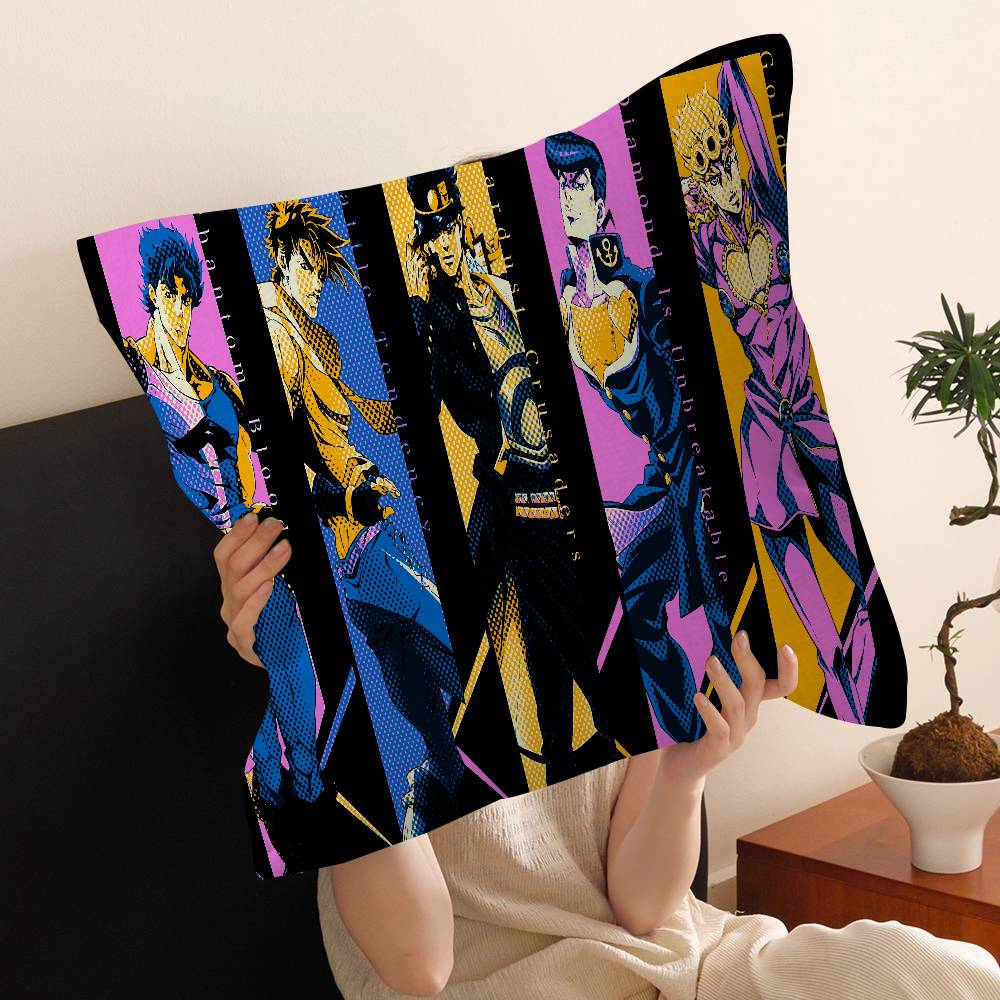 Подушка из аниме JoJo's Bizarre Adventure Подушка для аниме Подушка для дивана и кровати Наволочка для изголовья Подушка-чехол 45x45 см Мода
