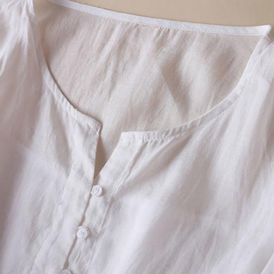 Весеннее летнее платье с вышивкой, рукавом девятый, свободное платье миди, легкое платье с круглым вырезом