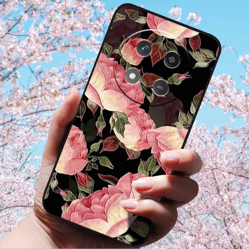 Чехлы для Honor Magic7 Lite 5G 3D Рельефный Цветок Тиснение Мягкий Силикон Для Honor Magic7 Lite 7 Lite 5G 3D Мультяшная Задняя Крышка Чехлы