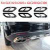 ABS Насадка на глушитель Выхлопная труба Накладки для Benz GLC Class X254 2023+ GLC260 GLC300