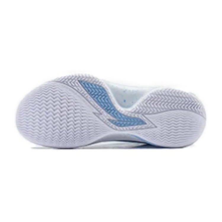 Li Ning Flashing Anti-Slip Durable Low-Top Basketball Shoes Men Sneakers White Blue ABPU001-3