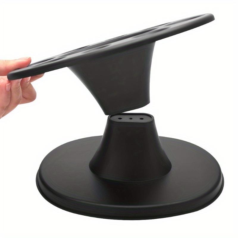 Durable Plastic Round Hair Brush Organizer - Professional Salon-Quality Styling Tool Holder with Multiple Compartments