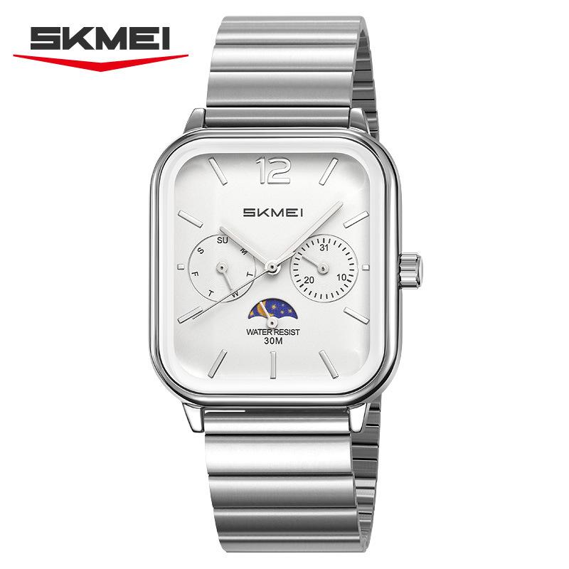 Модные водонепроницаемые наручные часы с отображением времени, деловые часы с кварцевым механизмом для мужчин и женщин, часы для платья, квадратный циферблат